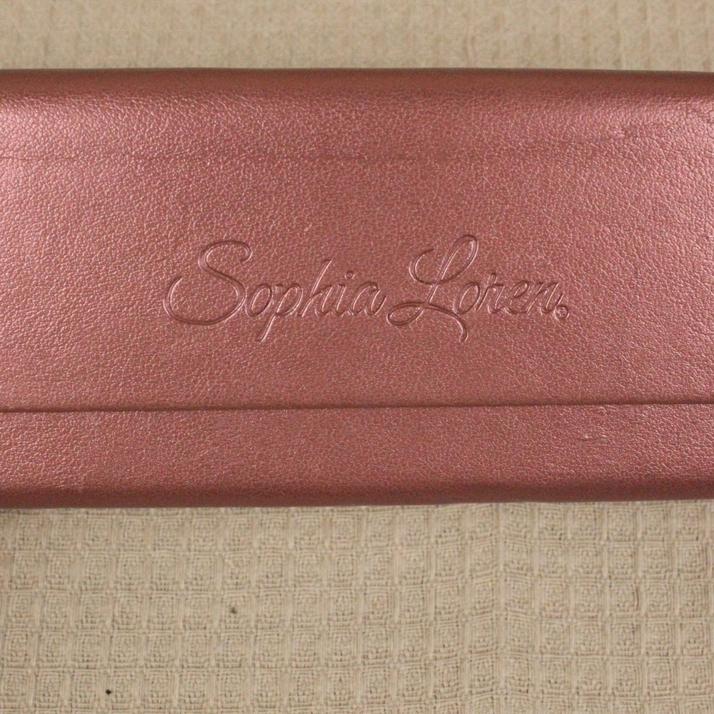 Sophia Loren Eyeglass Case Rose Metallic Unfolding Triangle Pyramid Minimalist